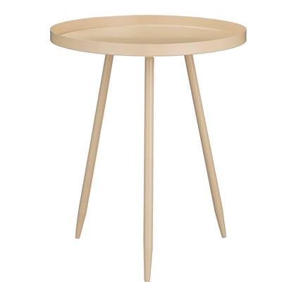 Mica Decorations Flores Bijzettafel - H49 x Ø42 cm - Beige