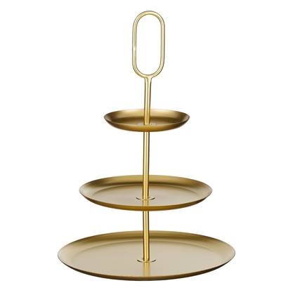 Mica Decorations Rama Etagere 3 Laags - L38 x B38 x H55 cm - Goud