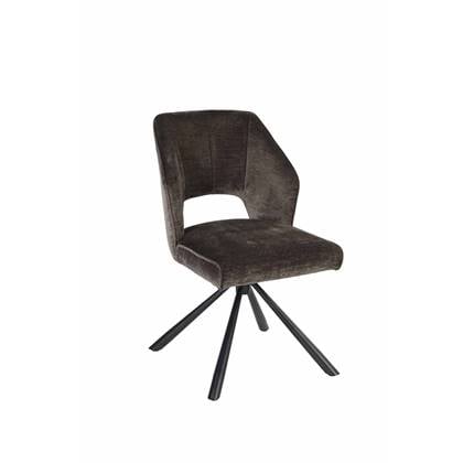 Giga Meubel - Eetkamerstoel Beige Draaibaar - Mara - Set van 2 Taupe