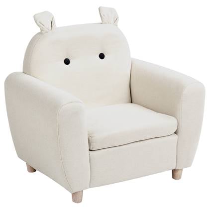 Beliani - MARIBO - Kinderfauteuil - Beige - Linnen