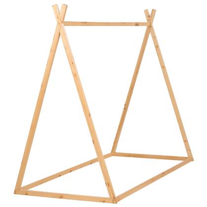 Beliani - SAURAT - Kinderbed - Lichthout - 90 x 200 cm - Dennenhout Bruin