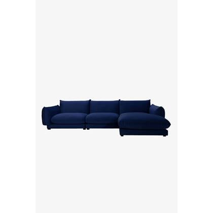 Sissy-Boy Countess 4-zits bank chaise longue rechts Dark blue