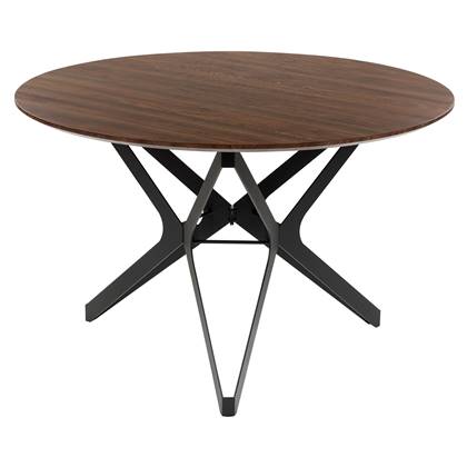 Beliani - ALURE - Eettafel - Donkere houtkleur - MDF Bruin