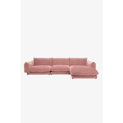 Sissy-Boy Countess 4-zits bank chaise longue rechts Salmon