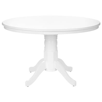Beliani - AKRON - Ronde eettafel - Wit - 120 cm - MDF