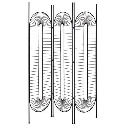 Beliani  NOALE - Kamerscherm - Zwart - Metaal