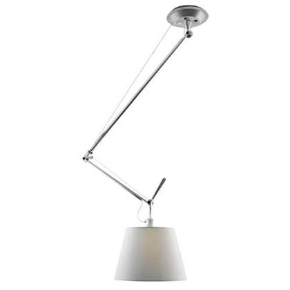 Artemide Tolomeo Decentrata hanglamp 36cm satijn Grijs