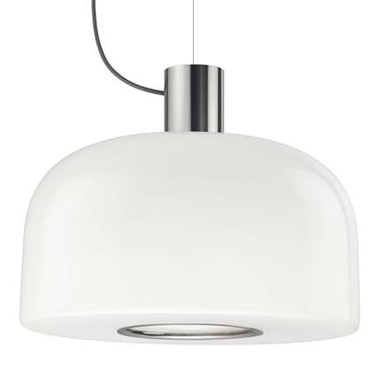 Flos Bellhop Glass S2 hanglamp LED Bright Aluminum