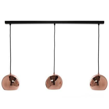 Frandsen Ball Track 3 cluster hanglamp koper