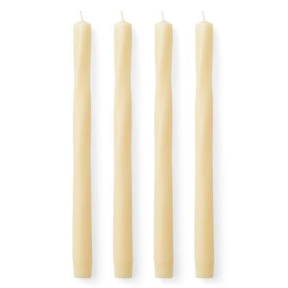 Audo Copenhagen Twist Tapered kaarsen H30 set van 4 Ivory