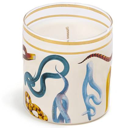 Seletti Toiletpaper kaars Snakes Multicolor