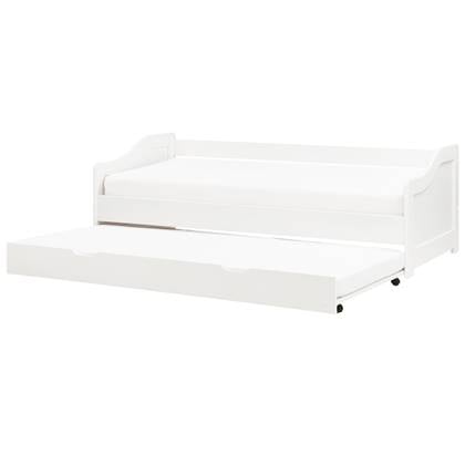 Beliani  LUNERAY - Onderschuifbed - Wit - 90 x 200 cm - Hout