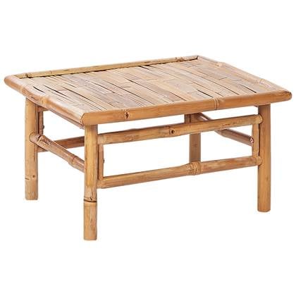 Beliani - CERRETO - Salontafel - Lichthout - Bamboe Bruin