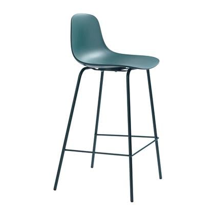 by fonQ Keen Barkruk H 67,5 cm - Petrol Blauw