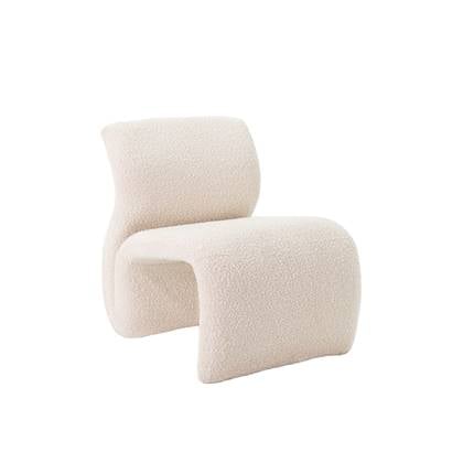 Sissy-Boy Ecru boucle lounge chair