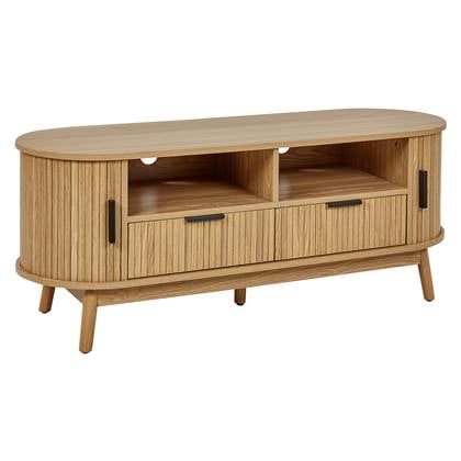 Beliani - SELAH - TV-meubel - Lichthout - MDF Bruin