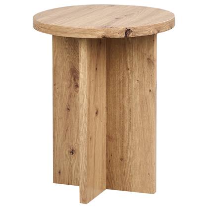 Beliani - STANTON - Bijzettafel - Licht - MDF Bruin