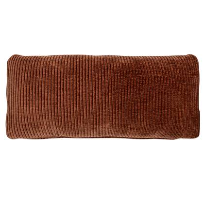 WOOOD Mojo Kussen - Geweven Ribstof - Roestbruin - 30x70x10 Multicolor