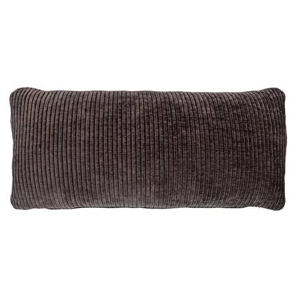 WOOOD Mojo Kussen - Geweven Ribstof - Bruin - 30x70x10 Multicolor