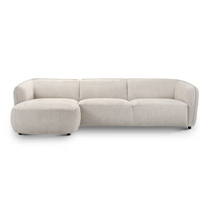 by fonQ Soft Hoekbank met Chaise Longue Links - Naturel Melange