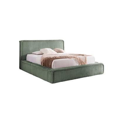 NADUVI Collection Bedframe Mirras in brede ribstof 200 x 200 cm