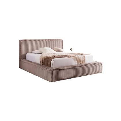 NADUVI Collection Bedframe Mirras in brede ribstof 180 x 200 cm