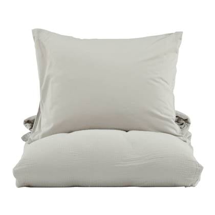 Venture Home Dekbedovertrek Mila 200x150 cm katoen licht Grijs
