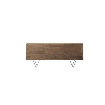 Tikamoon  Metric - Massief notenhouten buffet 175 cm