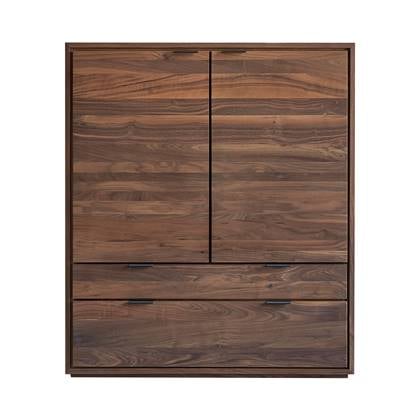 Tikamoon  Senson - Massief notenhouten dressoir 110 cm