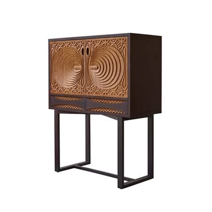 Tikamoon  Frida - Massief mahonie dressoir 120 cm