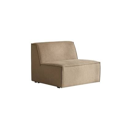 Tikamoon - Modulaire fauteuil Dario in camelkleurige stof