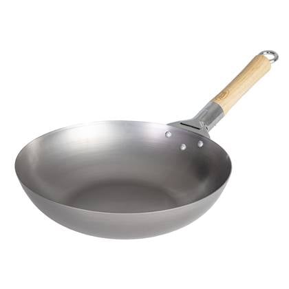 Cookinglife Wokpan Voccelli - Plaatstaal - ø 30 cm - zonder anti-aanbaklaag