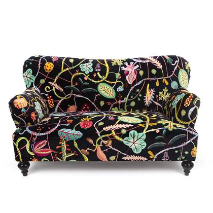 Seletti Bank 2-zits Botanical Diva Black