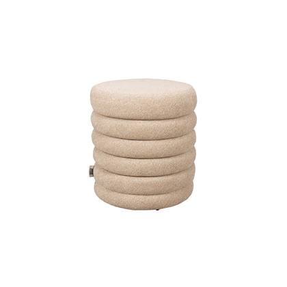 Dutchbone Fern Poef Beige
