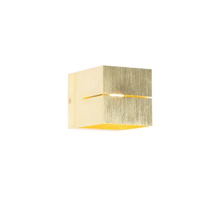 QAZQA Smart wandlamp 9,7 cm incl. Wifi G9 - Transfer Goud