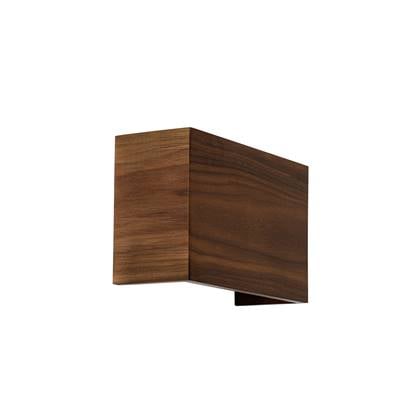QAZQA Smart wandlamp walnoot hout 24 cm incl. Wifi G9 - Otan Bruin