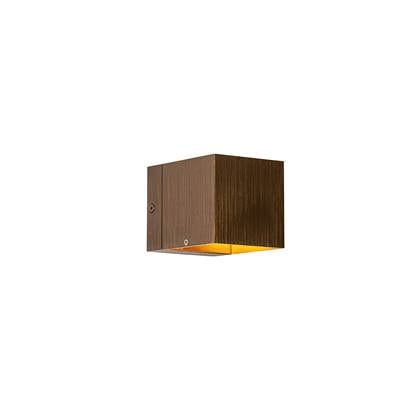 QAZQA Smart wandlamp donker 8 cm incl. Wifi G9 - Transfer Brons