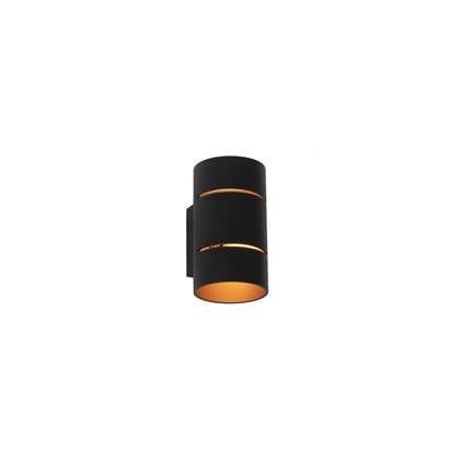 QAZQA Smart wandlamp met gouden binnenkant incl. Wifi G9 - Ria Zwart