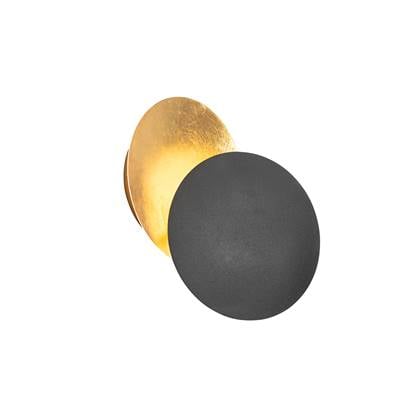 QAZQA Smart wandlamp met goud incl. Wifi G9 - Sunrise Zwart