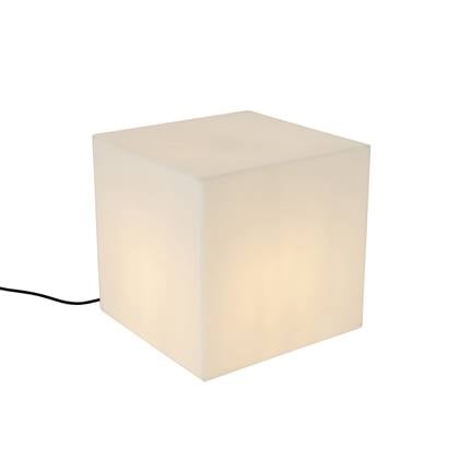 QAZQA Smart buitenlamp 38 cm vierkant incl. LED A60 IP44 - Nura Wit