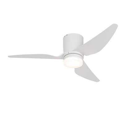 QAZQA Plafondventilator 123cm incl. LED dimbaar met Wit