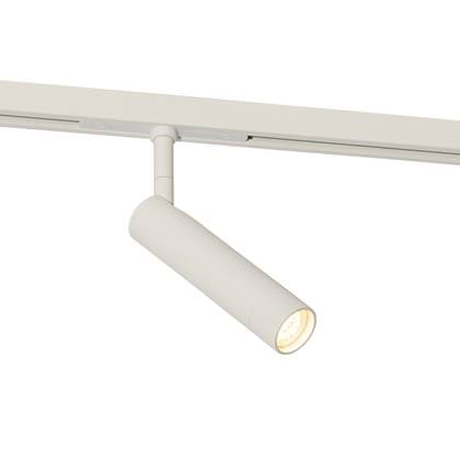 QAZQA slimline uzzy - Moderne Spot railsysteem verlichting, railverlichting geschikt voor led - 1 lichts - Ø 2.8 cm - Wit - Woonkamer | Slaapkamer | Keuken