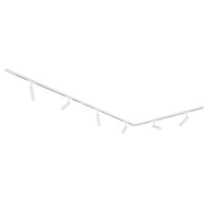 QAZQA slimline uzzy - Moderne Spot railsysteem verlichting, railverlichting geschikt voor led - 6 lichts - L 248 cm - Wit -