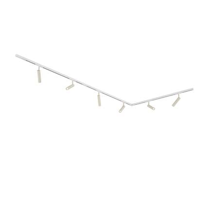 QAZQA slimline uzzy - Moderne Spot railsysteem verlichting, railverlichting geschikt voor led - 6 lichts - L 248 cm - Wit -