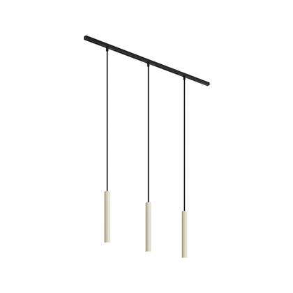 QAZQA slimline keno - Moderne Spot railsysteem verlichting, railverlichting geschikt voor led - 3 lichts - L 84 cm - Beige -