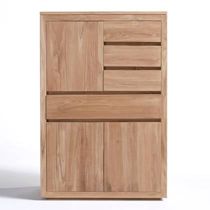 Tikamoon  Paulo - Massief teakhouten dressoir 80 cm