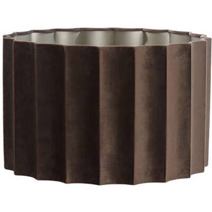 Light&living Kap cilinder 40-40-25 cm DISLI velvet donker bruin Oranje