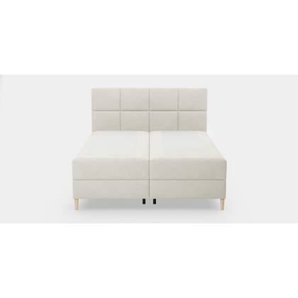 by fonQ Novae Boxspring met Opbergruimte 160 x 200 cm - Crème / Zwart Beige