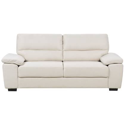 Beliani - VOGAR - Driezitsbank - Licht - Polyester Beige
