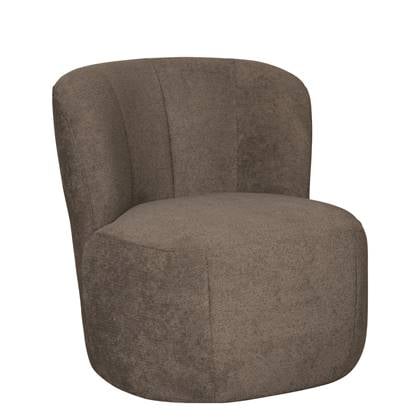 Woonexpress Draaifauteuil Rush - Bouclé - Taupe - 73x76x80 cm (BxHxD) - Koudschuim